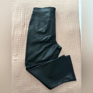 Pistola Black Faux Leather Trousers